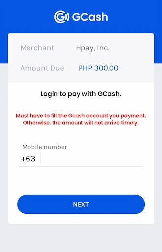 Step 3: Enter their mobile number to log in to GCash.